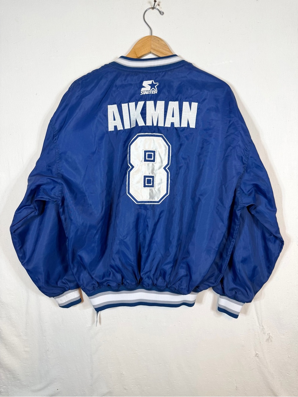 90's Starter Cowboys Aikman #8 Windbreaker